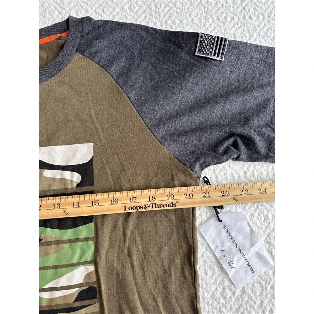 NWT Bushwick Industries Shirt L Tough Military Tough Garments